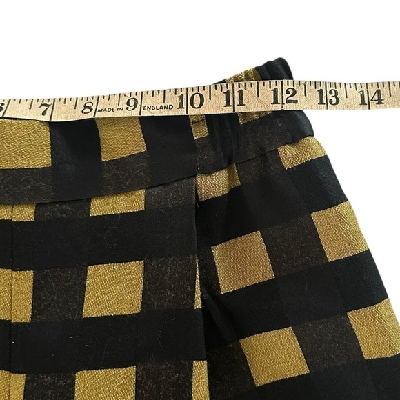 STINE GOYA JELENA YELLOW CHECKED TROUSER PANTS SIZE XS - Picture 10 of 13